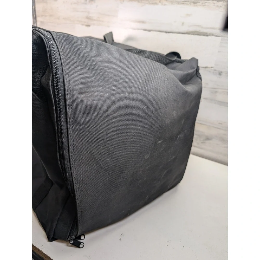 Lakeeffect Outfitters Fire & Rescue Gear Bag Black Heavy Duty Canvas Duffel Larg